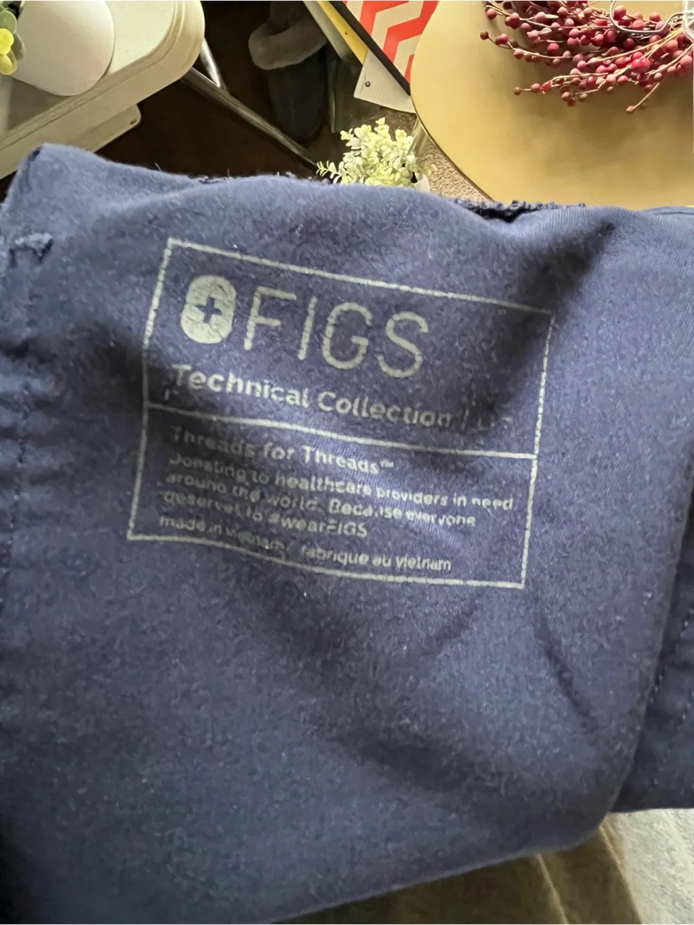 Figs Navy Pant